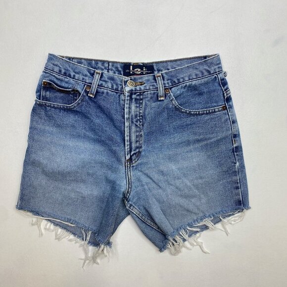 Vintage L.E.I. High Waisted Mom Jean Denim Shorts - Picture 1 of 8